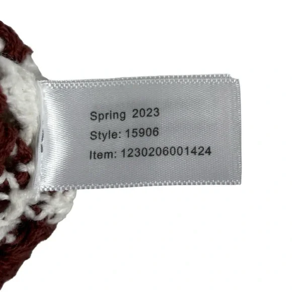 MARINE LAYER CELESTE HANDMADE CROCHET GRANNY SQUARE RETRO 70S UNLINED MINI DRESS - Picture 14 of 15